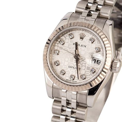 rolex ladies silver sunburst diamond datejust dial|Rolex lady Datejust dial.